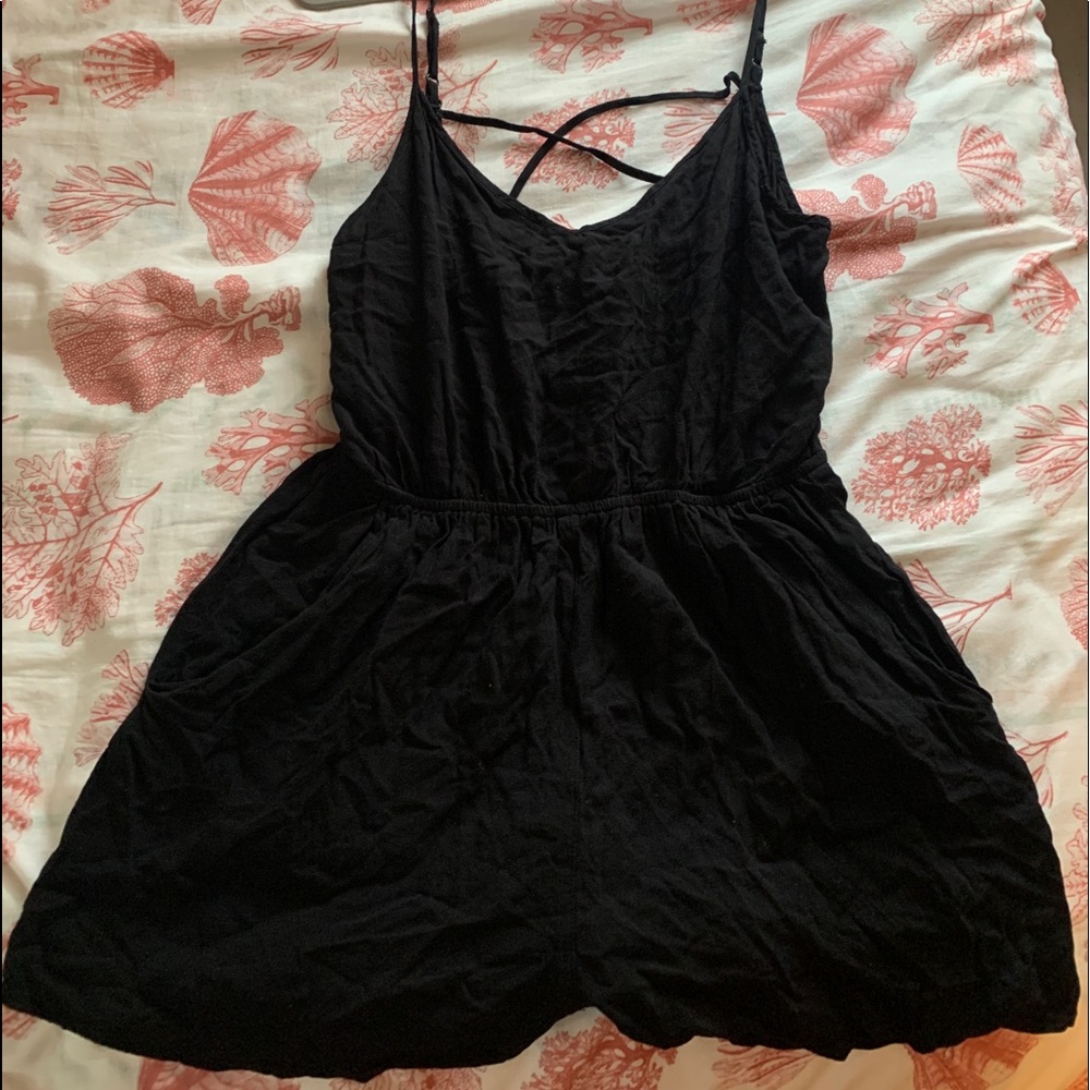 H & M black strappy romper